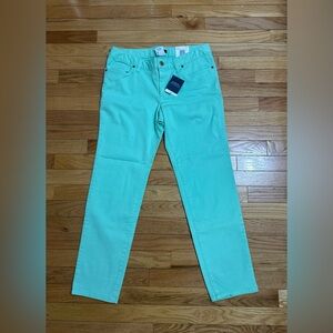 Lands' End Women's Straight Leg Jeans in Mint